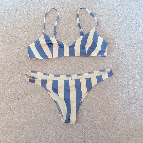 Solid & Striped Rachel Bikini in Ice Stripe - Picture 4 of 4